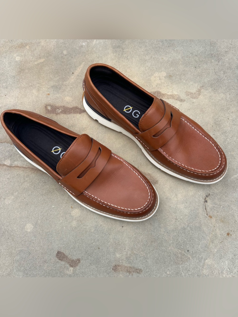 Cole Haan Men's 9M Original Zerogrand Penny Loafer British Tan/Ivory C34025 NEW